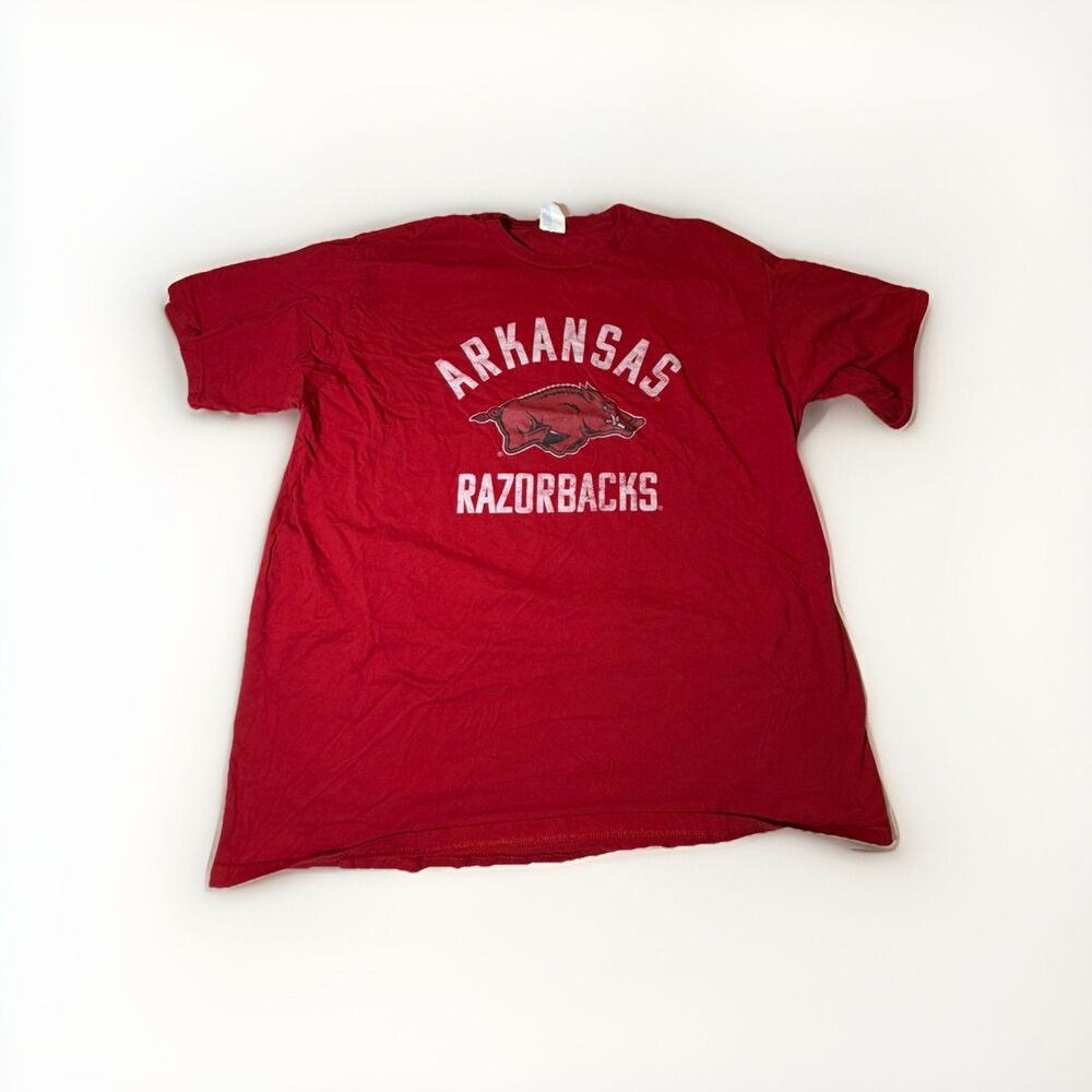 Arkansas Razorbacks T Shirt Mens 2XL Red NCAA College Tee Big & Tall
